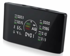 Qxpztk E1 10-in-1 Air Quality Monitor CO2 PM2.5
