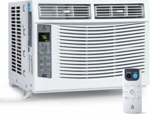 MERXENG 6000 BTU Window Air Conditioner for 375 Sq.Ft Rooms (51dB)