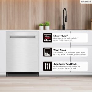 Sharp SDW6726MS 24-Inch Dishwasher (47 dB)