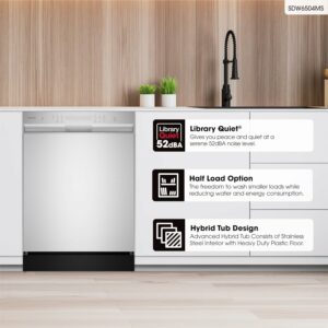 Sharp SDW6504MS 24-Inch 52 dB Dishwasher