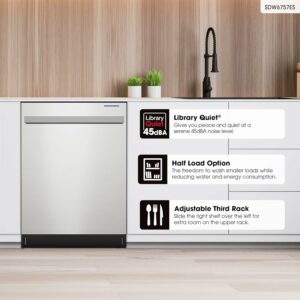 Sharp SDW6757ES 24-Inch Slide-In Dishwasher