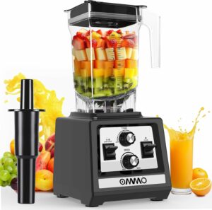 OMMO Blender 1800W 68oz Pitcher with Timer