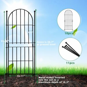 Thrivinest 31in x 10ft No Dig Garden Fence (10-Pack)