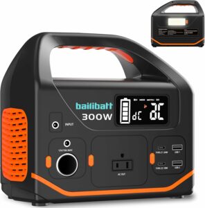 bailibatt 266Wh Portable Power Station 300W Generator
