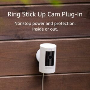 Ring Stick Up Cam Plug-In Outdoor Security Camera