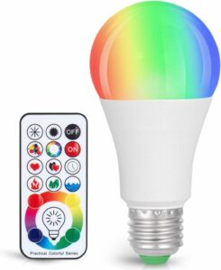 SUNNEST 10W RGBW Dimmable LED Bulb with Remote