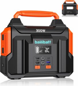 Bailibatt 300W Portable Power Station 257Wh