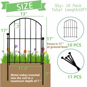 Thrivinest 17in x 13in Decorative Garden Fence (26-Pack)