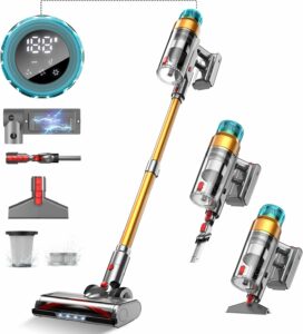 MBYULO 600W 55Kpa Cordless Stick Vacuum