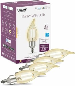 Feit Electric CFC40 Smart LED Candle Bulb E12 2700K (4-Pack)