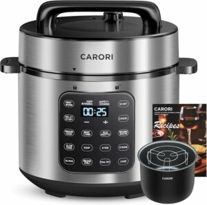 carori 6-Quart 9-in-1 Electric Pressure Cooker 1000W