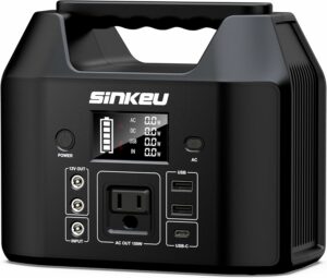 SinKeu 122.8Wh LiFePO4 Power Station 150W