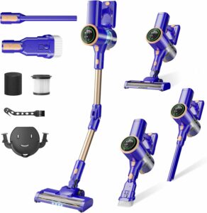 MHRMHR Cordless Stick Vacuum 8-in-1 with Bendable Wand