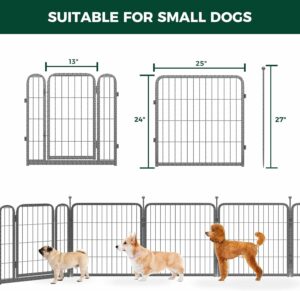FXW 24in x 60.9ft Metal Garden Fence (32-Panel)