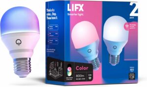 LIFX A19 800-Lumen Smart LED Bulb (2-Pack)