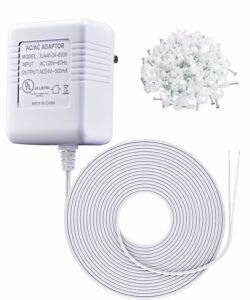Garystat 24V Transformer for Thermostats and Doorbells (23ft C Wire)