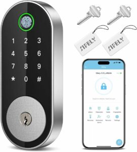 Sifely Keyless Entry Fingerprint Deadbolt Smart Lock