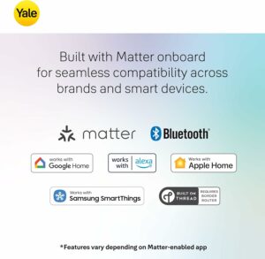 Yale YRD510-MT1-BLK Keyed Deadbolt Smart Lock