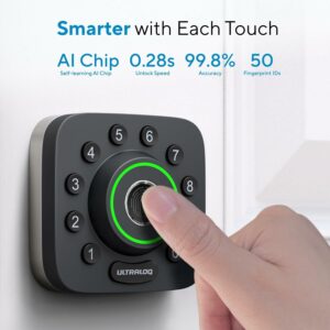 ULTRALOQ U-Bolt Pro WiFi Smart Lock with Fingerprint