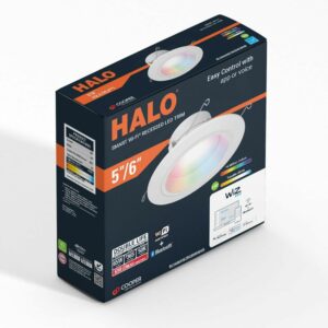 HALO 5/6" Smart Wi-Fi Recessed LED Light Powered by WiZ Pro, Dimmable Full Color w/ SpaceSense® Motion, Smart Home Ready - RL56069WZRGBWWHR 5/6 inch Use with Housing / Can LIGHT product image
