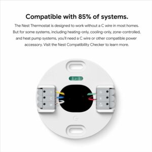 Google Nest Thermostat - Smart Thermostat for Home - Programmable Wifi Thermostat - Charcoal product image