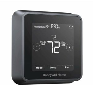 Honeywell Home RCHT8612WF T5 Plus Wi-Fi Touchscreen Smart Thermostat with 7 Day flexible programming and Geofencing Technology Black product image