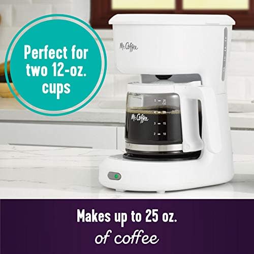 Mr. Coffee 2134286 ® 5-Cup Mini Brew Switch Coffee Maker, White WHITE 5-Cup Coffee Maker product image