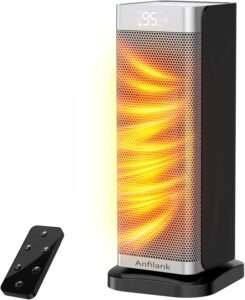 Anfilank PTC Ceramic Space Heater 1500W with 70° Oscillation