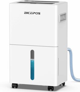 bicepos 21-Pint Dehumidifier for 1500 Sq.Ft