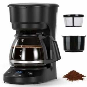 Electactic 5-Cup Programmable Drip Coffee Maker