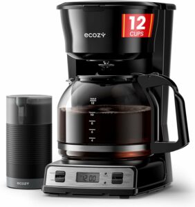 ecozy Brezzano DuoSet 12-Cup Coffee Maker with Grinder