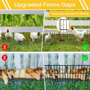 Blingluck 10-Panel Decorative Fence 10.83 Ft