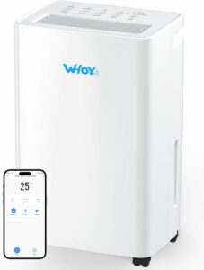 WHOY 60-Pint Dehumidifier for 2500-3000 Sq Ft Basements