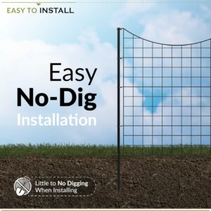 Zippity Outdoor Products WF29006 39-Inch No Dig Metal Fence (5-Panel)