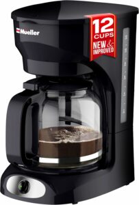 MÜELLERHOME 12-Cup Coffee Maker with Borosilicate Carafe