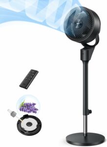Dreo 80° Oscillating Pedestal Fan 25dB Quiet Air Circulator