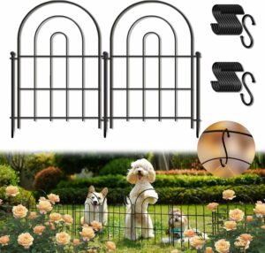 PetFort 17-Inch x 20-Ft Metal Garden Fence (19-Panel)