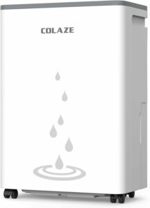COLAZE 50-Pint Dehumidifier for Basement 4500 Sq Ft