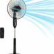 Amazon Basics 16-Inch Pedestal Fan with Remote, 3 Speeds, Timer, Adjustable Height product image