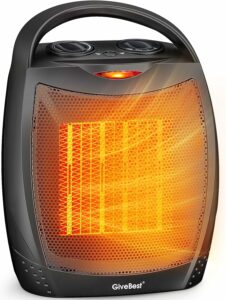 GiveBest Ceramic Space Heater 1500W with Thermostat product image