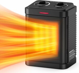 Pereysi PTC Ceramic Space Heater 1500W with Thermostat