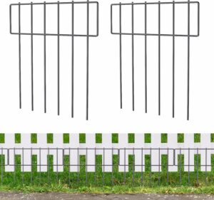 NANANARDOSO 17-Inch Garden Fence 27-Foot Border (25-Pack)