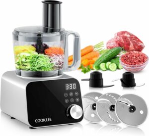 COOKLEE Food Processor 600W 12-Cup (6 Functions)