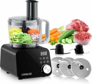 COOKLEE Food Processor 600W 12-Cup