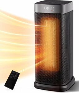Sunnote 1500W Oscillating Ceramic Space Heater with Thermostat & Remote