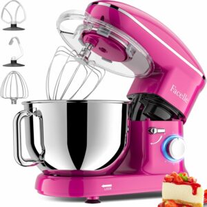 Facelle 660W Stand Mixer with 6.5-QT Bowl
