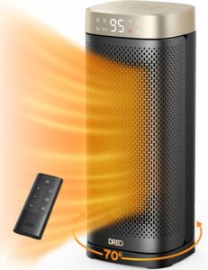 Dreo Space Heater with Digital Thermostat, 70° Oscillation, Remote Control