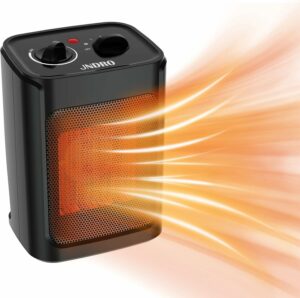 JNDRO Portable Ceramic Space Heater 1500W with Thermostat