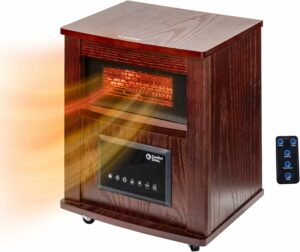 Comfort Zone CZ2032C 1500W Infrared Quartz Space Heater