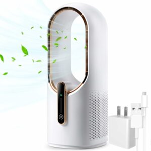 KONSIDEN 11.8-Inch Bladeless Desk Fan